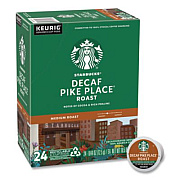 Starbucks Pike Place Decaf Coffee K-Cups Pack, 24/Box (011111161)