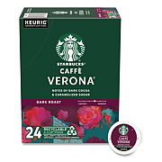 Starbucks Caffe Verona Coffee K-Cups Pack, 24/Box (011111160)