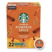 Starbucks Pumpkin Spice Coffee K-Cup, 22/Box (12412028)