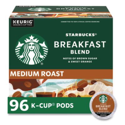 Starbucks Breakfast Blend Coffee K-Cups, 96/Carton (011111157CT)