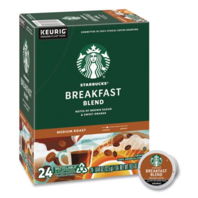 Starbucks Breakfast Blend K-Cups, 24/Box (011111157)