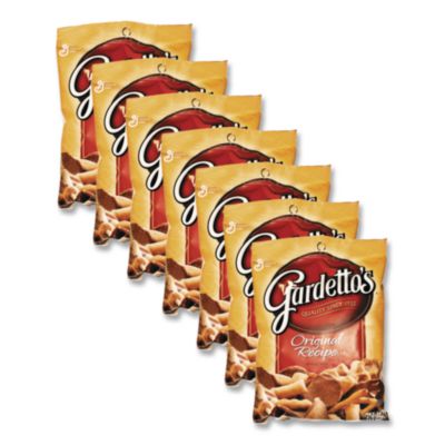 General Mills Gardetto's Snack Mix, Original Flavor, 5.5 oz Bag, 7/Box (SN14868)