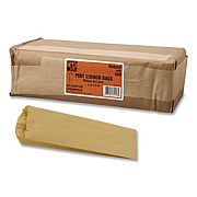 General Grocery Paper Bags for Liquor Takeout, Pint Size, 35# Basis Weight, 3.75" x 2.25" x 11.25", Kraft, 500/Bundle (LQPINT500)