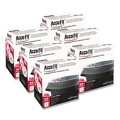 Linear Low Density Can Liners with AccuFit Sizing, 32 gal, 0.9 mil, 33" x 44", Clear, 50 Bags/Box, 6 Boxes/Carton (H6644TCRC1CT)