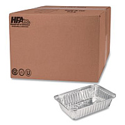 HFA Aluminum Oblong Pan, 2.25 lb, 5.94 x 8.44 x 1.81, Silver, 500/Carton (206230)