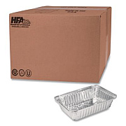 HFA Aluminum Oblong Pan, Shallow, 1.5 lb, 6 x 8.59 x 1.25, Silver, 500/Carton (206130)