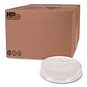 HFA Round Plastic Dome Lid, Embossed, Fits 212/213, 16" Diameter, Clear, 25/Carton (2012DL)