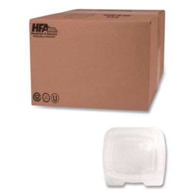 HFA Handi-Lock Single Compartment Food Container, 60 oz, 8.63 x 3 x 9, Clear, Plastic, 200/Carton (6010S200)