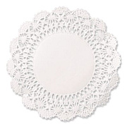 Hoffmaster Cambridge Lace Doilies, Round, 12", White, 1,000/Carton (500239)