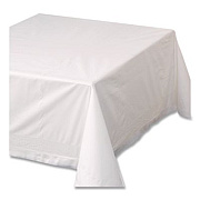 Hoffmaster Tissue/Poly Tablecovers, 54" x 54", White, 50/Carton (210046)