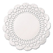 Hoffmaster Cambridge Lace Doilies, Round, 4", White, 10,000/Carton (500000)