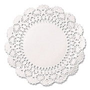 Hoffmaster Cambridge Lace Doilies, Round, 5", White, 10,000/Carton (500015)