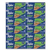 Ziploc Resealable Sandwich Bags, 6.5" x 5.88", Clear, 50 Bags/Box, 12 Boxes/Carton (383179)