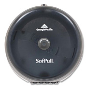 Georgia Pacific Professional SofPull High-Capacity Center-Pull Bathroom Tissue Dispenser, 10.5 x 6.75 x 10.5, Smoke (56501)