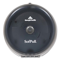 Georgia Pacific Professional SofPull High-Capacity Center-Pull Bathroom Tissue Dispenser, 10.5 x 6.75 x 10.5, Smoke (56501)