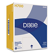 Dixie H700 Disposable Foodservice Towel, 1-Ply, 13 x 23.5, White/Green, 150/Carton (29416)