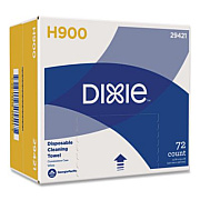 Dixie H900 Disposable Cleaning Towel, 1-Ply, 13 x 23.5, White/Blue, 72 Towels/Box (29421)