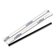 Hoffmaster Aardvark Paper Straws, 5.75", Black, 3,200/Carton (61612099)