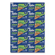 Ziploc Resealable Sandwich Bags, 6.5" x 5.88", Clear, 105 Bags/Box, 12 Boxes/Carton (383211)