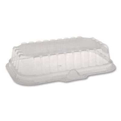 Pactiv Evergreen OPS Dome-Style Lid, 17S Shallow Dome, 8.3 x 4.8 x 1.5, Clear, Plastic, 252/Carton (0CI8S17S0000)