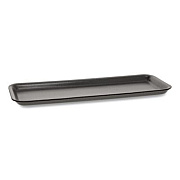 Pactiv Evergreen Supermarket Tray, #7S, 14.62 x 5.62 x 0.67, Black, Foam, 250/Carton (0TFB07S00000)