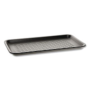 Pactiv Evergreen Supermarket Tray, #10S, 10.9 x 5.9 x 0.7, Black, Foam, 500/Carton (51P910S)