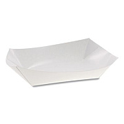 Pactiv Evergreen Paperboard Food Tray, #12 Beers Tray, 6 x 4 x 1.5, White, Paper, 300/Carton (23863)