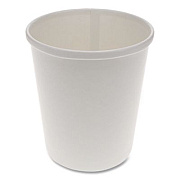 Pactiv Evergreen Paper Round Food Container, 32 oz, 4.5" Diameter x 5.1" h, White, 500/Carton (D32RB)