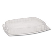 Pactiv Evergreen Showcase Deli Container Lid, Dome Lid For 3-Compartment 48/64 oz Containers, 9 x 7.4 x 1, Clear, Plastic, 220/Carton (YCI853010000)