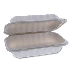Pactiv Evergreen EarthChoice SmartLock Microwavable MFPP Hinged Lid Container, 9 x 6 x 3, White, Plastic, 270/Carton (YCN80961)