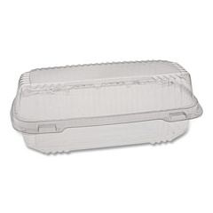 Pactiv Evergreen ClearView SmartLock Hinged Lid Container, 23 oz, 8.5 x 4 x 2.5, Clear, Plastic, 250/Carton (YCI81048)
