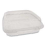 Pactiv Evergreen ClearView SmartLock Hinged Lid Container, 9.22 x 8.88 x 2.91, Clear, Plastic, 200/Carton (YCI81110)