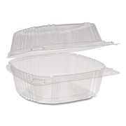 Pactiv Evergreen ClearView SmartLock Hinged Lid Container, 20 oz, 5.8 x 6 x 3, Clear, Plastic, 500/Carton (YCI81160)