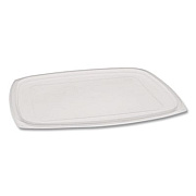 Pactiv Evergreen Showcase Deli Container Lid, Flat Lid For 3-Compartment 48/64 oz Containers, 9 x 7.38 x 0.19, Clear, Plastic, 220/Carton (YCI85300)