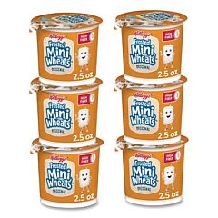 Kellogg's Breakfast Cereal, Frosted Mini Wheats, Single-Serve, 6/Box (42799)