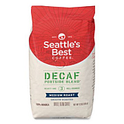 Seattle's Best Port Side Blend Whole Bean Coffee, Decaffeinated Medium Roast, 12 oz Bag, 6/Carton (11008565CT)