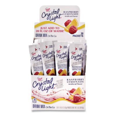 Crystal Light On the Go, Raspberry Lemonade, 0.16 oz Packets, 30/Box (00015)