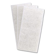 3M Doodlebug White Utility and Burnish Pads, 4.62 x 10, White, 10/Carton (08003B)