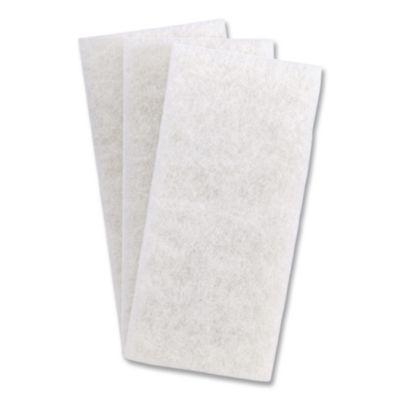 3M Doodlebug White Utility and Burnish Pads, 4.62 x 10, White, 10/Carton (08003B)