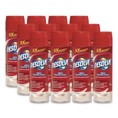 RESOLVE Foam Carpet Cleaner, Foam, 22 oz Aerosol Spray, 12/Carton (00706CT)