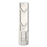 Diversified Hospitality Solutions Single EcoLux Air Dispenser Bracket, For Ecolux Air Pump Dispenser Bottles, 1.19 x 0.44 x 5.69, White, 24/Carton (458883)