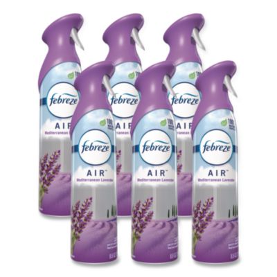 Febreze AIR, Mediterranean Lavender, 8.8 oz Aerosol Spray, 6/Carton (96264)