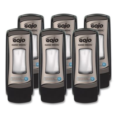 GOJO HAND MEDIC ADX-7 Dispenser, 685 mL, 3.94 x 3.67 x 9.79, Black, 6/Carton (878206CT)