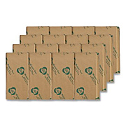 Eco Green Recycled Multifold Paper Towels, 1-Ply, 9.5 x 9.5, Natural Kraft, 250/Pack, 16 Packs/Carton (APVEK416)