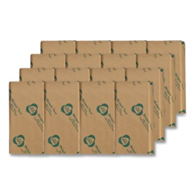 Eco Green Recycled Multifold Paper Towels, 1-Ply, 9.5 x 9.5, Natural Kraft, 250/Pack, 16 Packs/Carton (APVEK416)