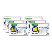 All Free Clear Dryer Sheets, Fragrance Free, 195 Sheets/Packs, 6 Packs/Carton (47362)
