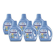 Snuggle Blue Sparkle Cuddle-Up Fresh Liquid Fabric Conditioner, 66 oz Bottle, 6/Carton (47452)