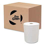 American Paper Converting Hardwound Paper Towel Roll, Eco Green Paper, 1-Ply, 7.88" x 800 ft, White, 6/Carton (EN80166)