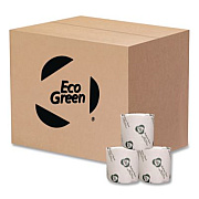 Eco Green Recycled Two-Ply Standard Toilet Paper, Septic Safe, White, 550 Sheets/Roll, 80 Rolls/Carton (EB8543)