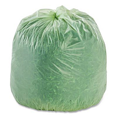 Stout by Envision EcoSafe-6400 Bags, 64 gal, 0.85 mil, 48" x 60", Green, 30/Box (E4860E85)